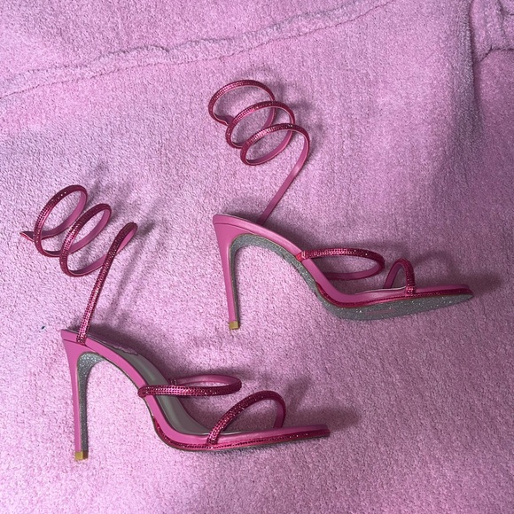 Rene Caovilla wrap around heels size 38 - Picture 2 of 4